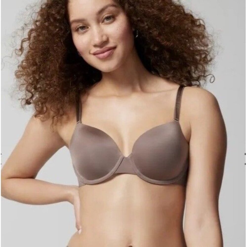 SOMA Bra Womens 38C Vanishing 360 Perfect Coverage Mochachino Brown Purple